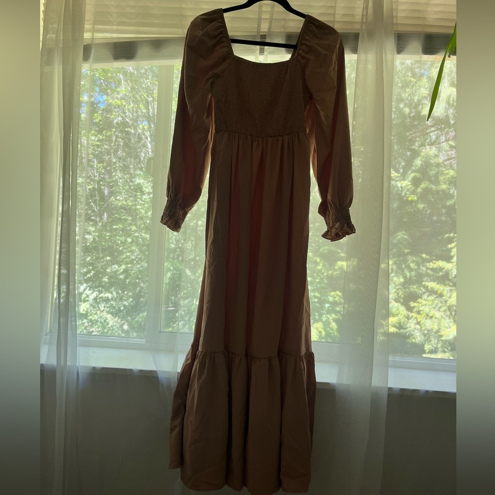 #16 Long Tan Dress